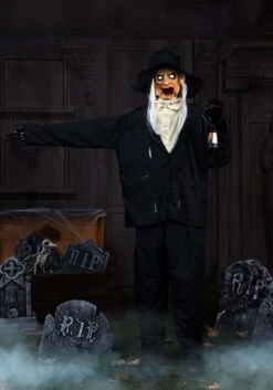 7FT Ghastly Gravedigger Animatronic Decoration - Tekky 11 7FT Ghastly Gravedigger Animatronic Decoration - Tekky -Halloween Costumes ghastly gravedigger animatronic decoration alt 3