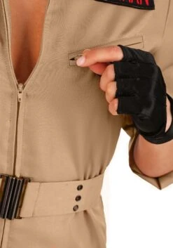 Women's Ghostbusters Plus Size Jumpsuit Costume -Halloween Costumes ghostbusters womens plus size costume jumpsuit alt 5