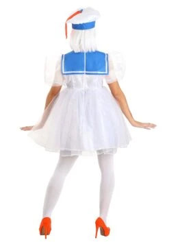 Ghostbusters Stay Puft Costume Dress For Women -Halloween Costumes ghostbusters womens stay puft costume dress alt 3
