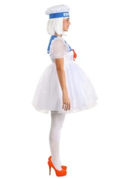 Ghostbusters Stay Puft Costume Dress For Women -Halloween Costumes ghostbusters womens stay puft costume dress alt 5