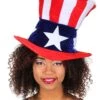 Giant Uncle Sam Plush Hat 1 Giant Uncle Sam Plush Hat -Halloween Costumes giant uncle sam plush hat