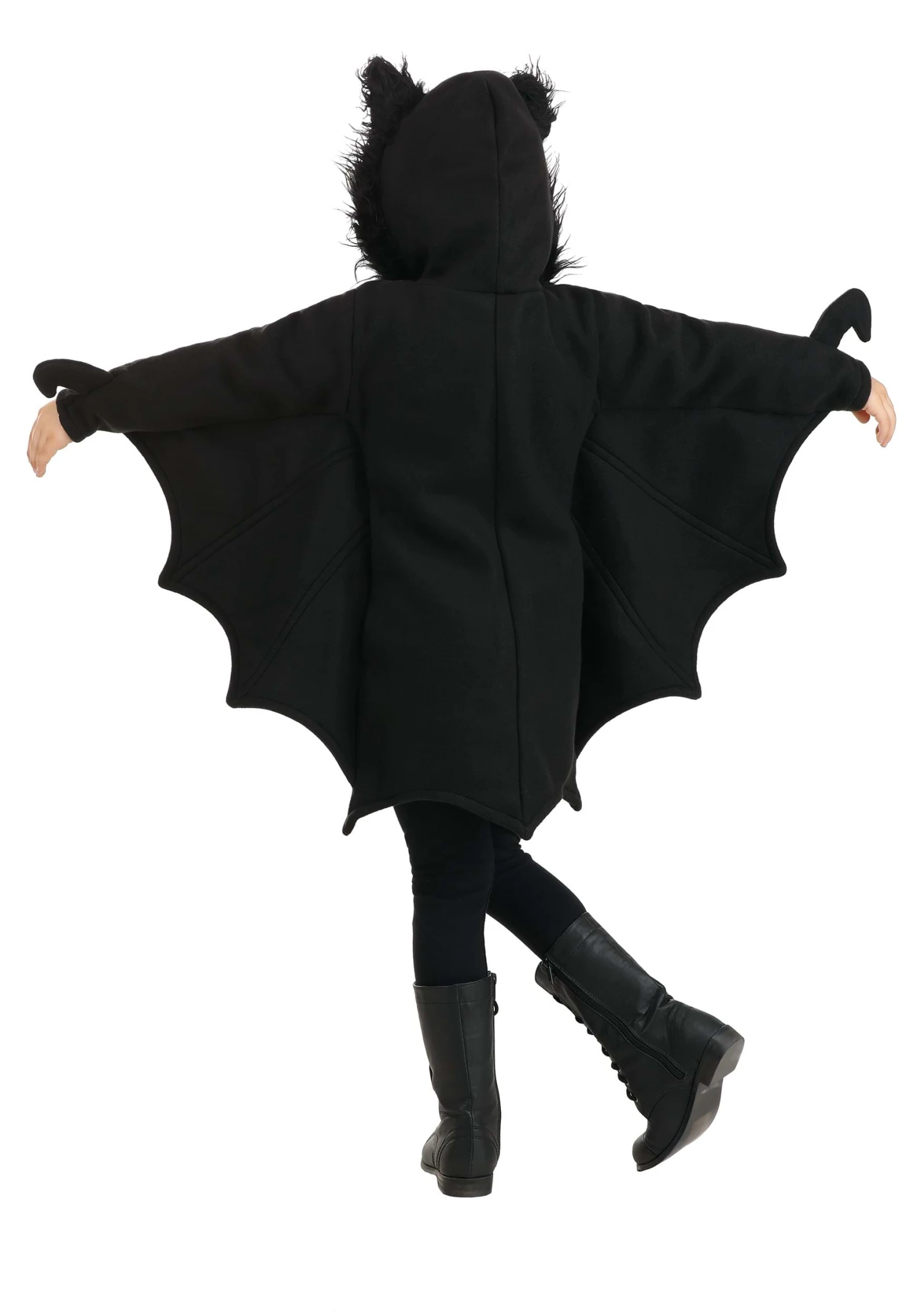 LEG AVENUE Cozy Black Bat Costume For Girls 6 LEG AVENUE Cozy Black Bat Costume For Girls - Image 4
