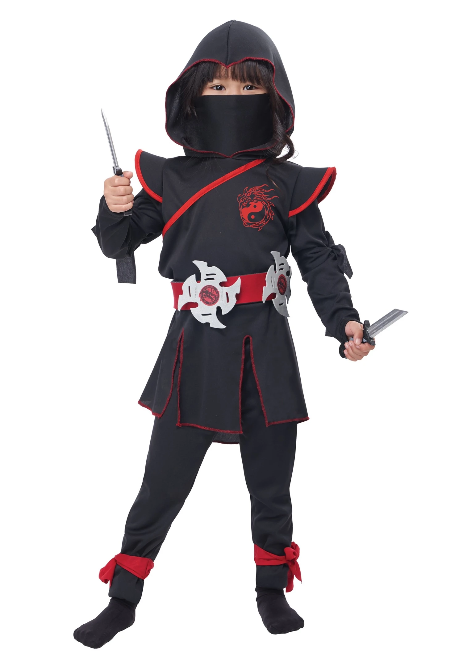 Lil' Ninja Girl Costume For Girls 4 Lil' Ninja Girl Costume For Girls - Image 2
