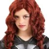 JAZWARES Marvel Black Widow Costume Wig For Girls -Halloween Costumes girls marvel black widow wig