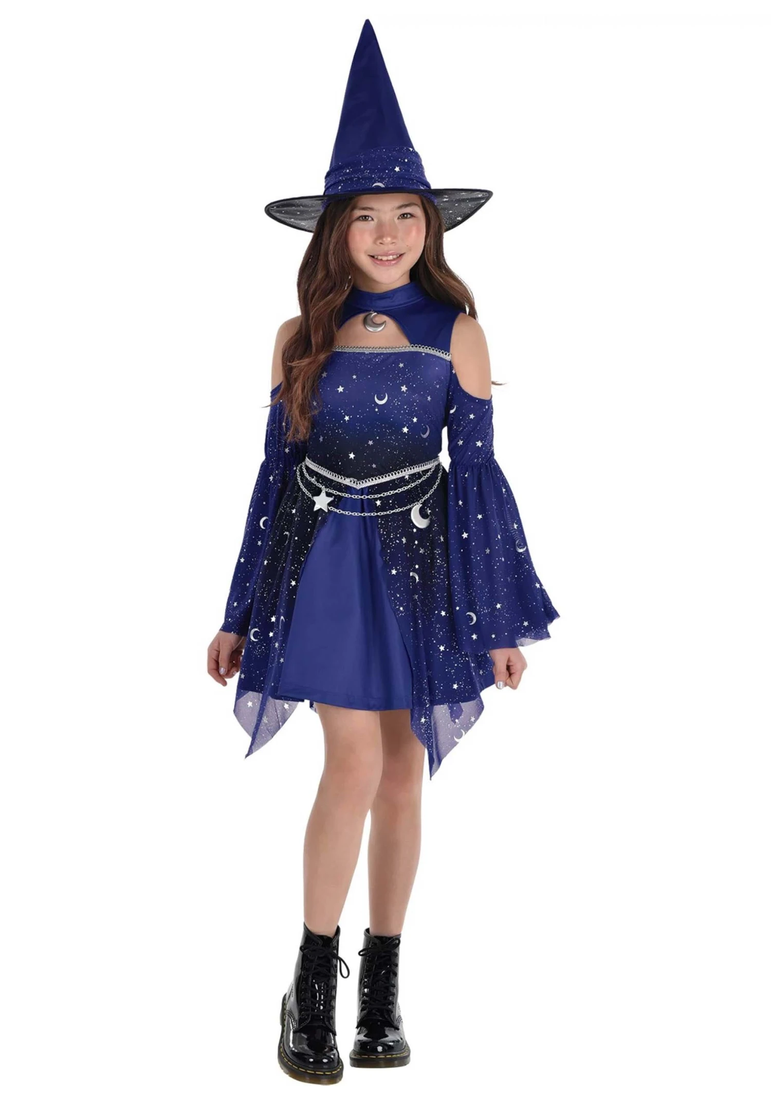 AMSCAN Girl's Moonlight Blue Witch Costume 3 AMSCAN Girl's Moonlight Blue Witch Costume