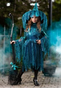 Moonlight Spider Witch Costume For Girls