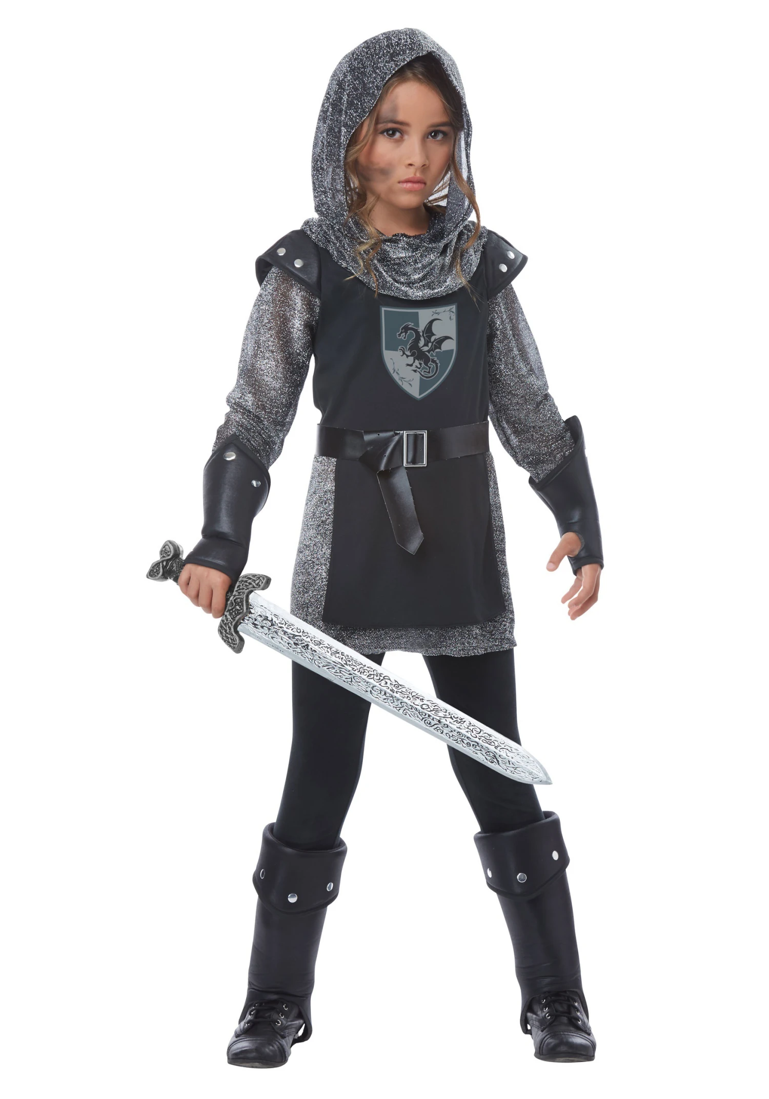 Girls Noble Knight Costume 3 Girls Noble Knight Costume