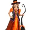 Orange Light-Up Witch Costume For Girls -Halloween Costumes girls orange light up witch costume