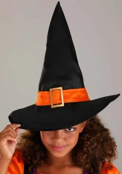 Orange Light-Up Witch Costume For Girls 12 Orange Light-Up Witch Costume For Girls -Halloween Costumes girls orange light up witch costume alt 2