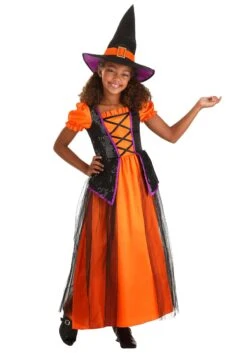 Orange Light-Up Witch Costume For Girls 17 Orange Light-Up Witch Costume For Girls -Halloween Costumes girls orange light up witch costume alt 7