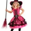 Girl's Pink Light Up Witch 1 Girl's Pink Light Up Witch -Halloween Costumes girls pink light up witch