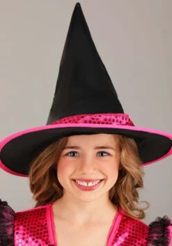 Girl's Pink Light Up Witch 16 Girl's Pink Light Up Witch -Halloween Costumes girls pink light up witch alt 6
