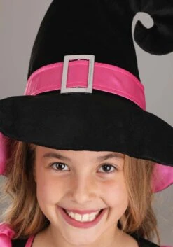 Pink Light-Up Witch Costume For Girls -Halloween Costumes girls pink light up witch costume alt 2