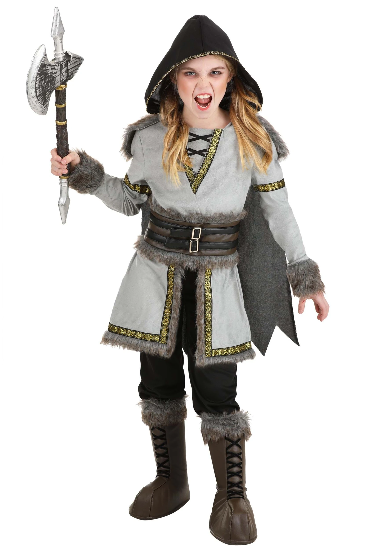 Premium Viking Costume For Girls 3 Premium Viking Costume For Girls