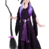 Purple Moon Witch Costume For Girls