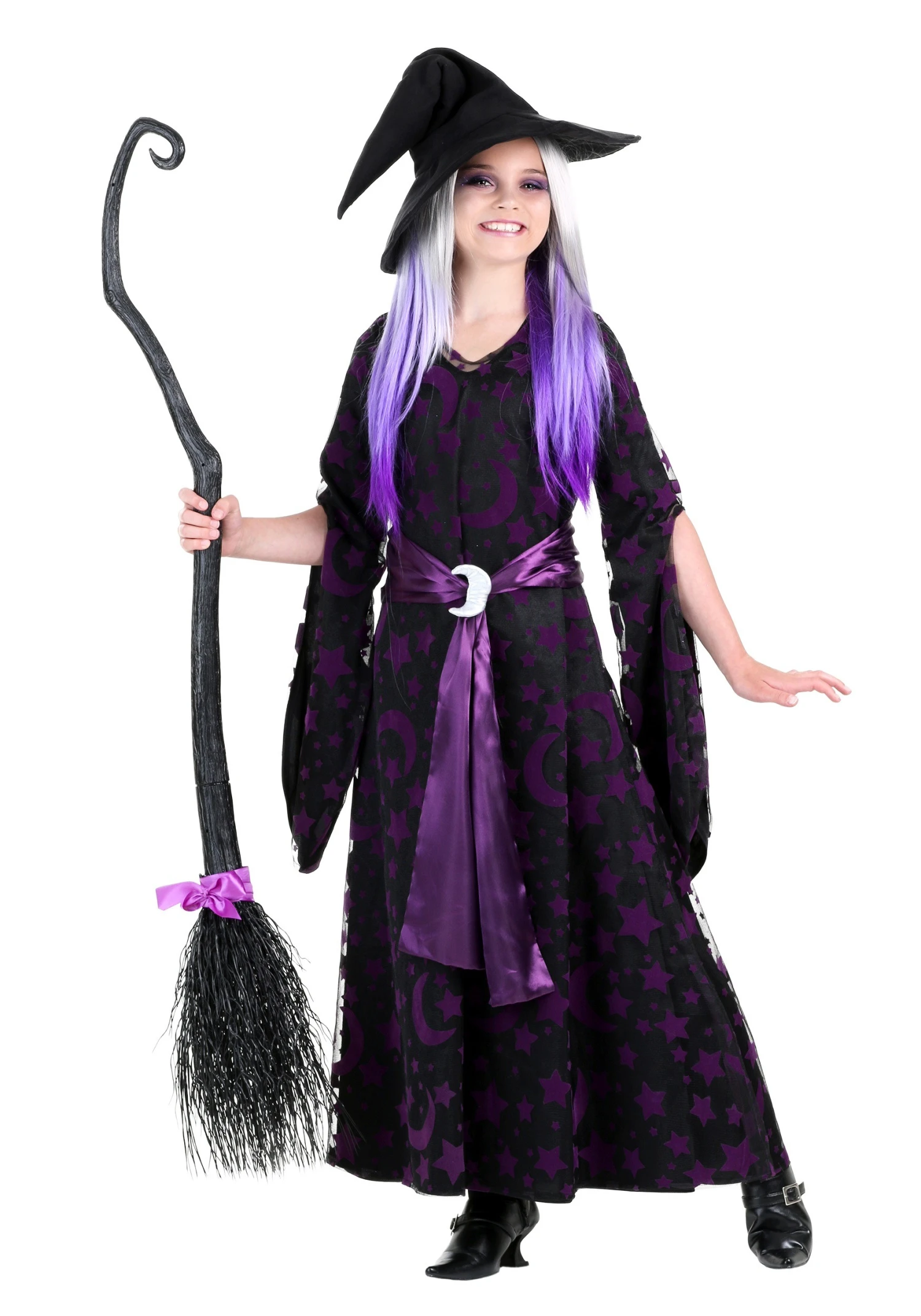 Purple Moon Witch Costume For Girls 3 Purple Moon Witch Costume For Girls
