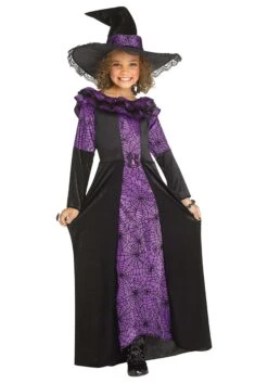 Fun World Purple Spider Witch Costume For Girls