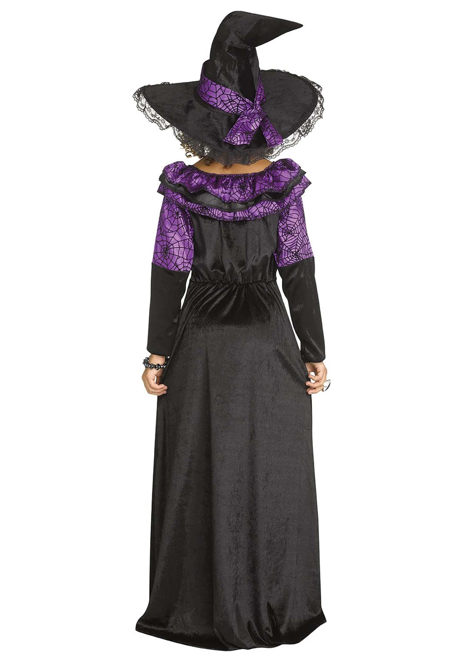 Fun World Purple Spider Witch Costume For Girls 4 Fun World Purple Spider Witch Costume For Girls - Image 2