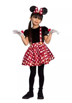 AMSCAN Girl's Toddler Red Minnie Mouse Costume