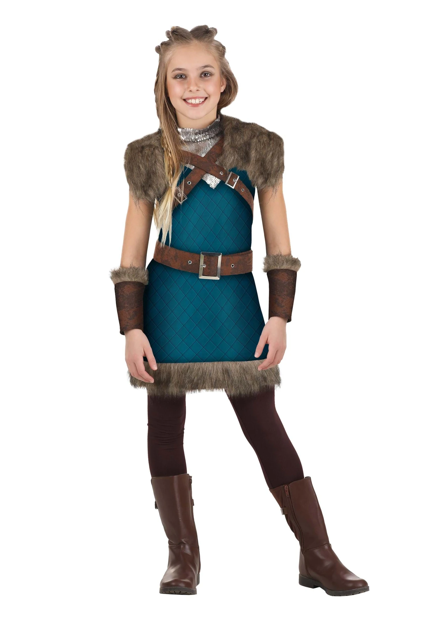 Valhalla Viking Costume For Girls 4 Valhalla Viking Costume For Girls - Image 2
