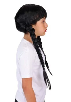 Girl's Wednesday Costume Wig -Halloween Costumes girls wednesday costume wig alt 3