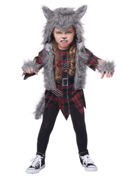 Wee-Wolf Costume For Girls