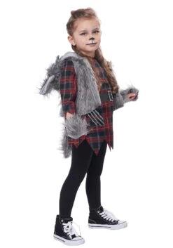 Wee-Wolf Costume For Girls 8 Wee-Wolf Costume For Girls -Halloween Costumes girls wee wolf costume alt 2
