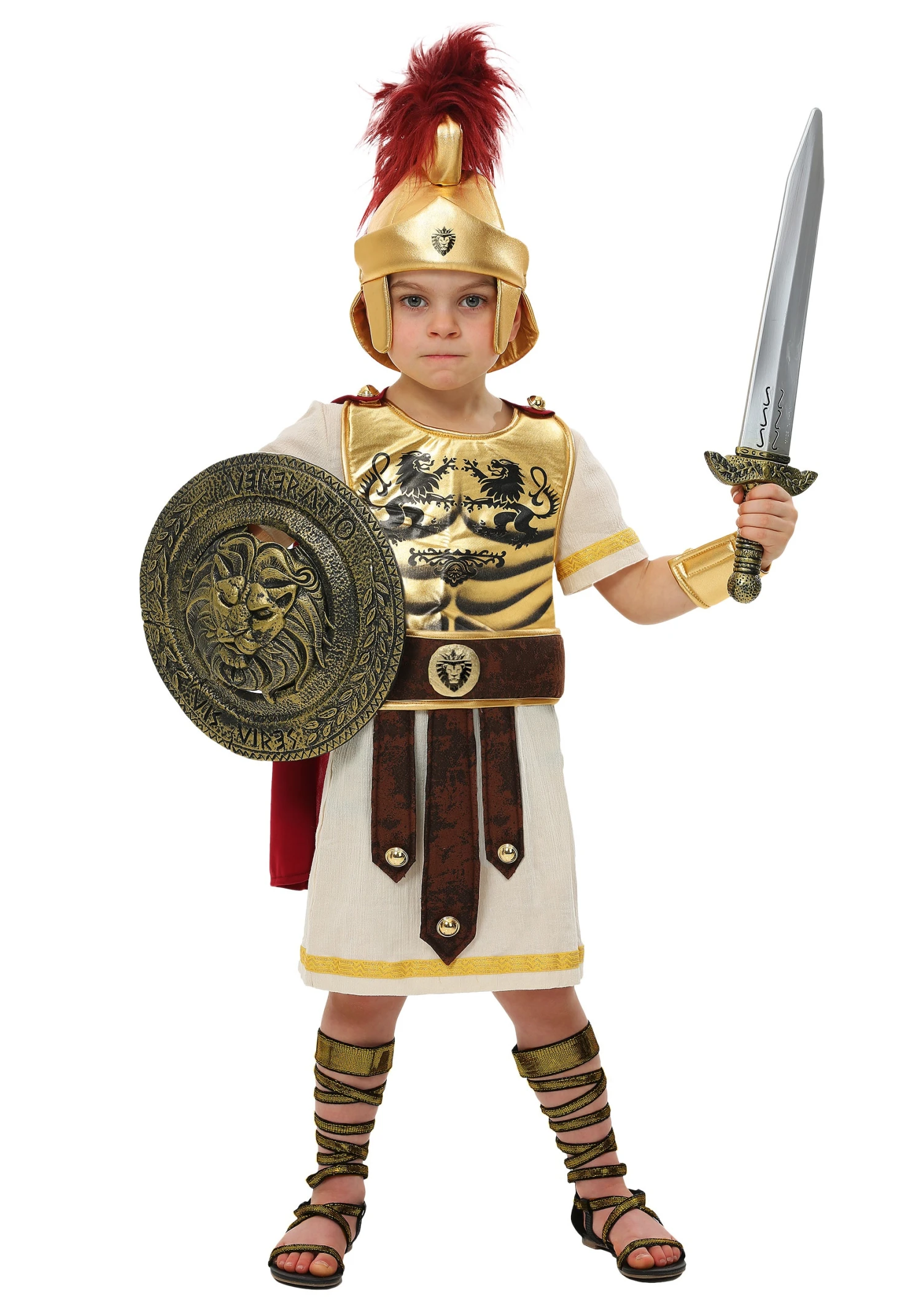 Gladiator Champion Toddler Costume For Boys 3 Gladiator Champion Toddler Costume For Boys