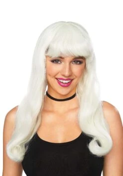 Women's Long Glow In The Dark Costume Wig
