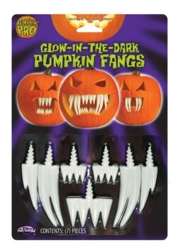 Fun World Pumpkin Glow In The Dark Fangs Prop