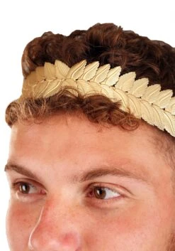 Gold Caesar Costume Circlet Headband 13 Gold Caesar Costume Circlet Headband -Halloween Costumes gold caesar circlet alt 5