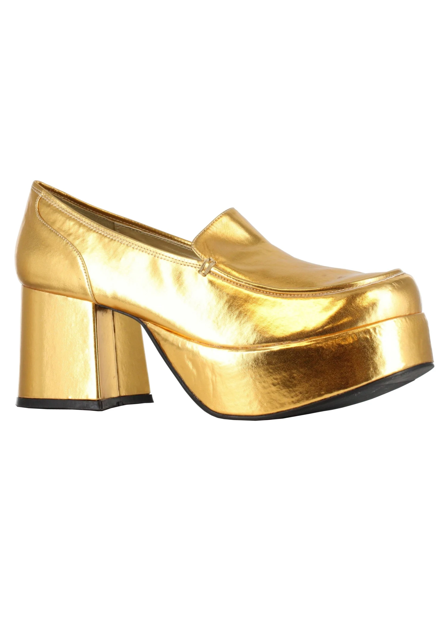 Men's Costume Gold Daddio Pimp Shoes 3 Men's Costume Gold Daddio Pimp Shoes