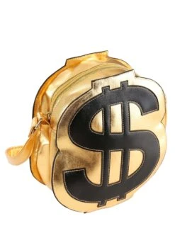 Gold Dollar Sign Costume Purse 9 Gold Dollar Sign Costume Purse -Halloween Costumes gold dollar sign purse alt 3
