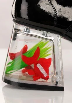 Black Goldfish Pimp Adult Shoes 17 Black Goldfish Pimp Adult Shoes -Halloween Costumes goldfish pimp shoe in black alt 7