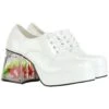 White Disco Pimp Goldfish Shoes For Adults 2 White Disco Pimp Goldfish Shoes For Adults -Halloween Costumes goldfish pimp shoe in white