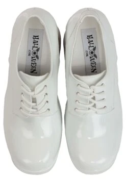 White Disco Pimp Goldfish Shoes For Adults 13 White Disco Pimp Goldfish Shoes For Adults -Halloween Costumes goldfish pimp shoe in white alt 3