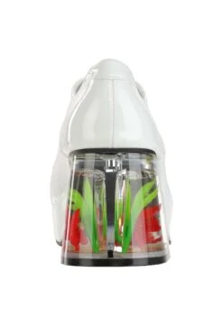 White Disco Pimp Goldfish Shoes For Adults 15 White Disco Pimp Goldfish Shoes For Adults -Halloween Costumes goldfish pimp shoe in white alt 5