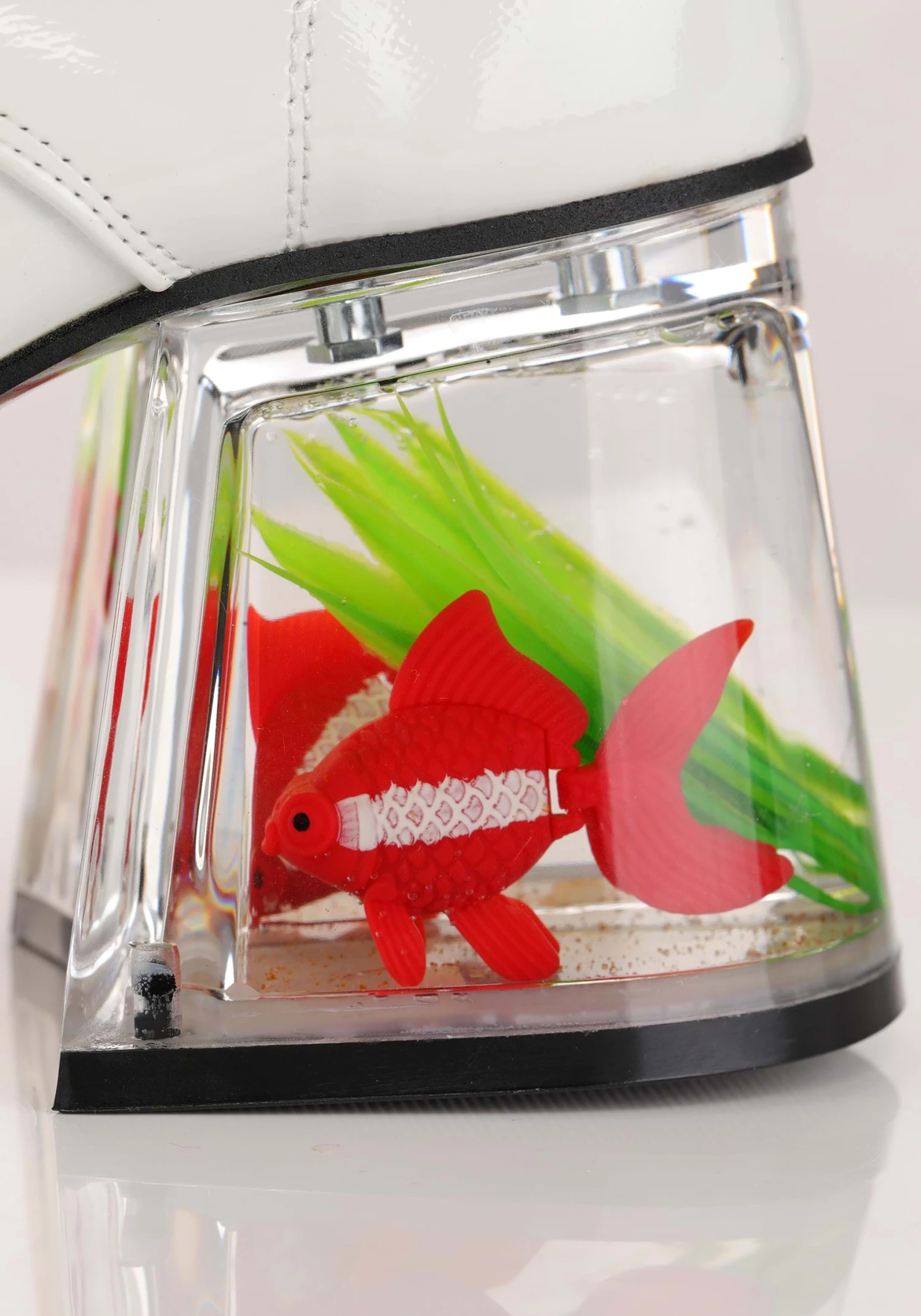 White Disco Pimp Goldfish Shoes For Adults 10 White Disco Pimp Goldfish Shoes For Adults - Image 8