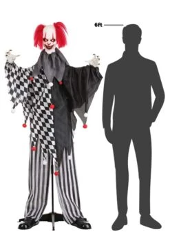 5.6FT Gonna Getcha Animated Clown Decoration - Scream Saver -Halloween Costumes gonna getcha animated clown decoration alt 4