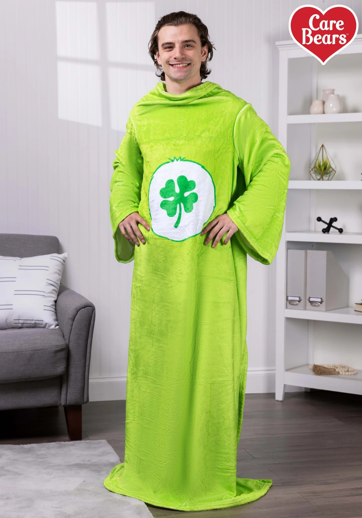 Care Bears Good Luck Bear Wearable Comfy Throw 3 Care Bears Good Luck Bear Wearable Comfy Throw