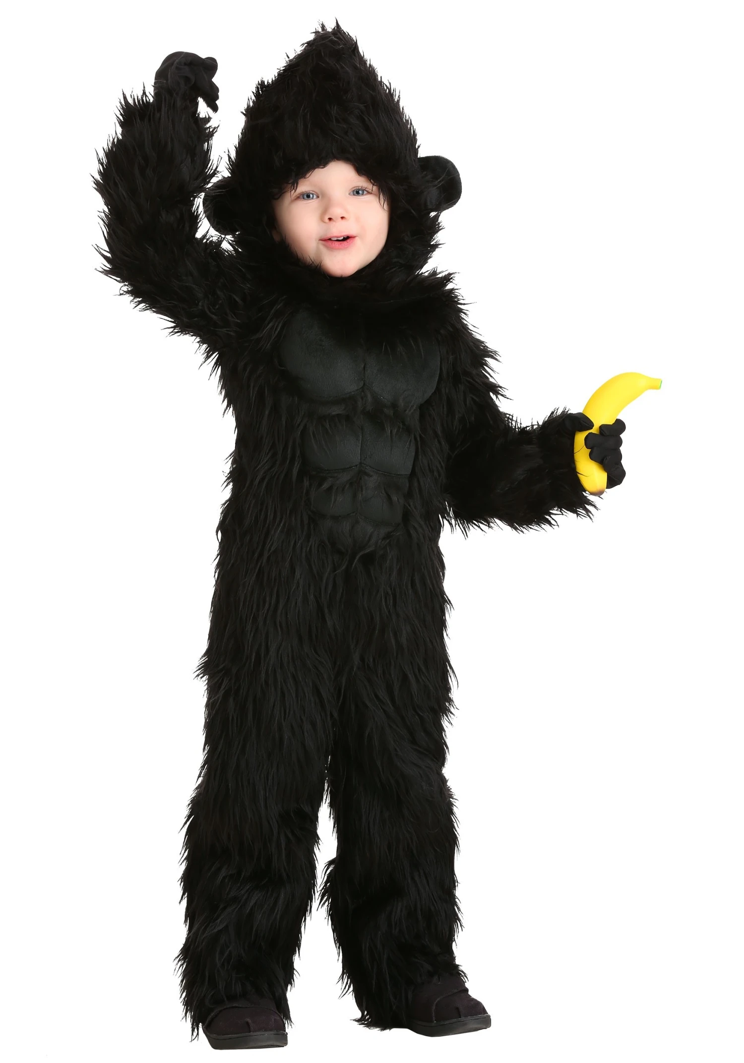 Toddler Gorilla Costume Jumpsuit 3 Toddler Gorilla Costume Jumpsuit