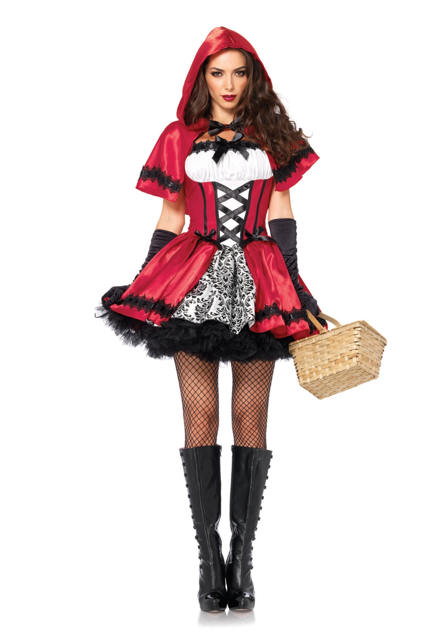 LEG AVENUE Gothic Red Riding Hood Adult Costume 3 LEG AVENUE Gothic Red Riding Hood Adult Costume