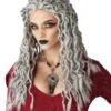Gray Crinkle Dreads Costume Wig For Women 2 Gray Crinkle Dreads Costume Wig For Women -Halloween Costumes gray crinkle dreads wig