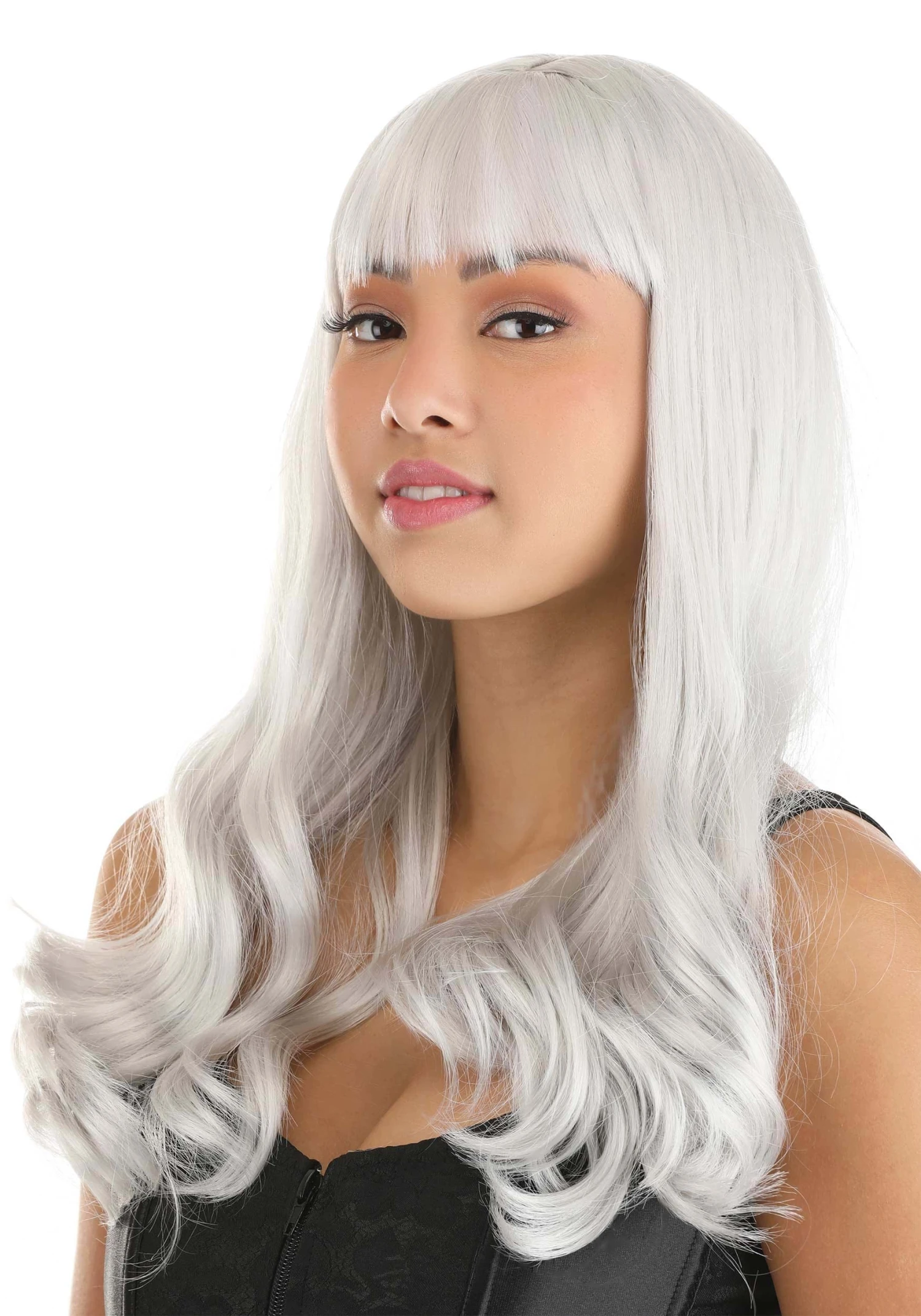 Gray Wavy Long Wig 4 Gray Wavy Long Wig - Image 2