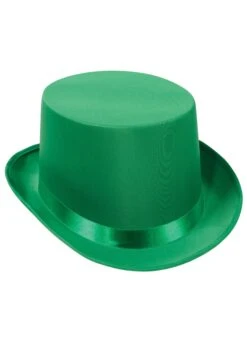 Green Costume Top Hat For Adults