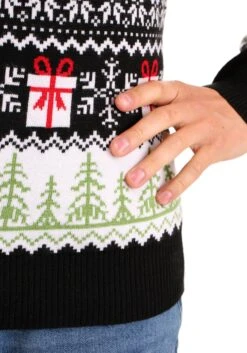 Gremlins Gizmo Claus Adult Ugly Christmas Sweater -Halloween Costumes gremlins gizmo claus ugly christmas sweater alt4