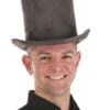 Adult Grey Top Hat 2 Adult Grey Top Hat -Halloween Costumes grey top hat