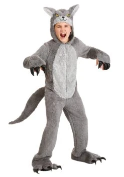 Kid's Grey Wolf Costume