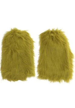 Grinch Green Fuzzy Adult Leg Warmers 9 Grinch Green Fuzzy Adult Leg Warmers -Halloween Costumes grinch fuzzy leg warmers alt 2