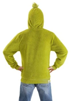 Adult The Grinch Hoodie Costume Top -Halloween Costumes grinch hoodie costume top alt 3